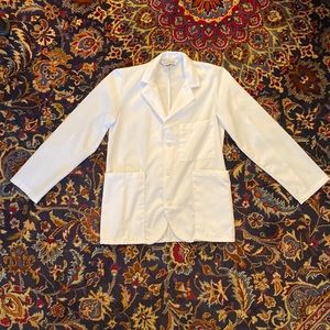 UNISEX Fashion Seal Healthcare Short White Lab Coat 2XS